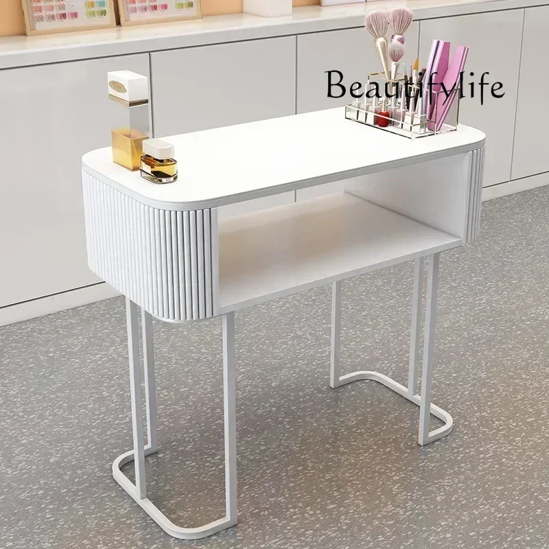

BJ Simple Nail Table Salon Modern Luxury Nail Artist Manicure Table Wooden Storage Mesa De Manicure Professional Furniture