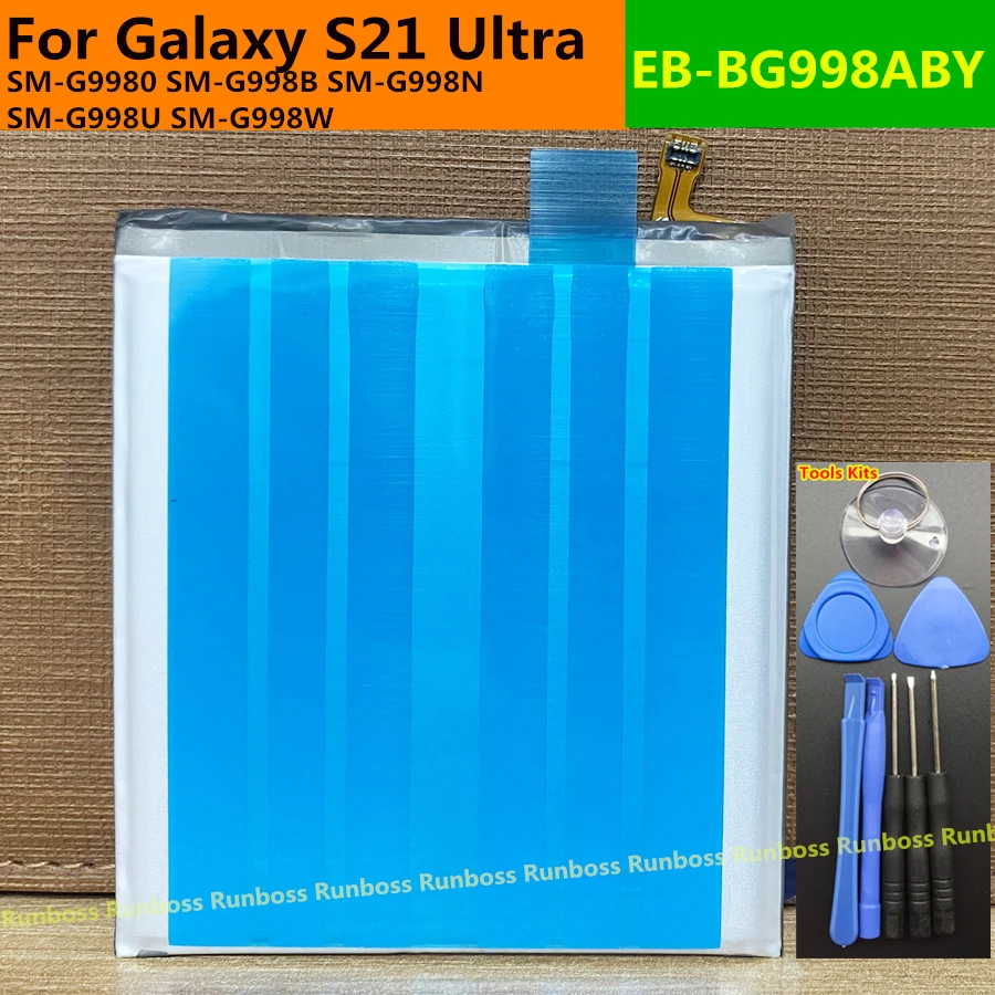 EB-BG998ABY 5000mAh Phone Battery For Samsung Galaxy S21 Ultra S21Ultra 5G G998 SM-G9980 SM-G998B SM-G998N SM-G998U SM-G998W