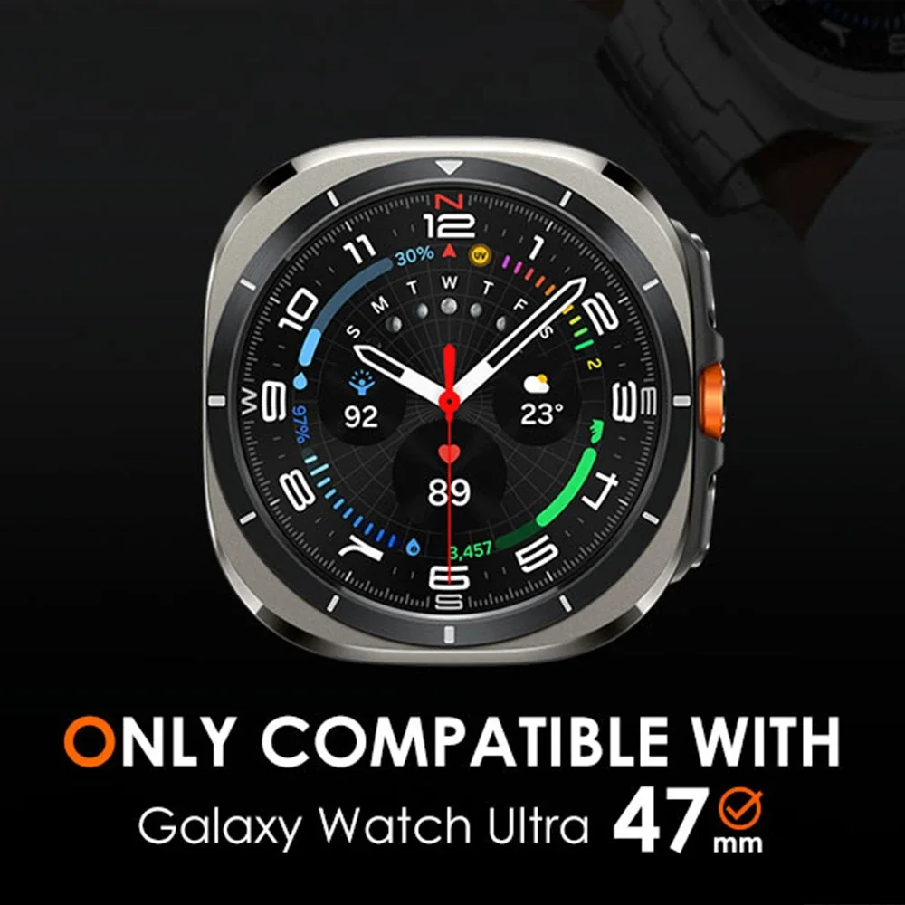 حافظة معدنية للرجال لهاتف سامسونج جالاكسي الترا Watch7 47 ملم من سبائك الألومنيوم غطاء حماية لملحقات ممتص الصدمات لهاتف جالاكسي الترا 7