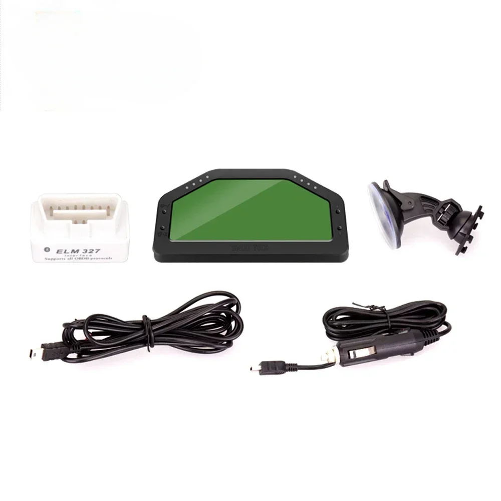 Hot 6.5'' Universal Digital OBD2 Gauge Dashboard LCD Race Dash Auto Tachometer Speedometer Fuel level Meter For Car (903)