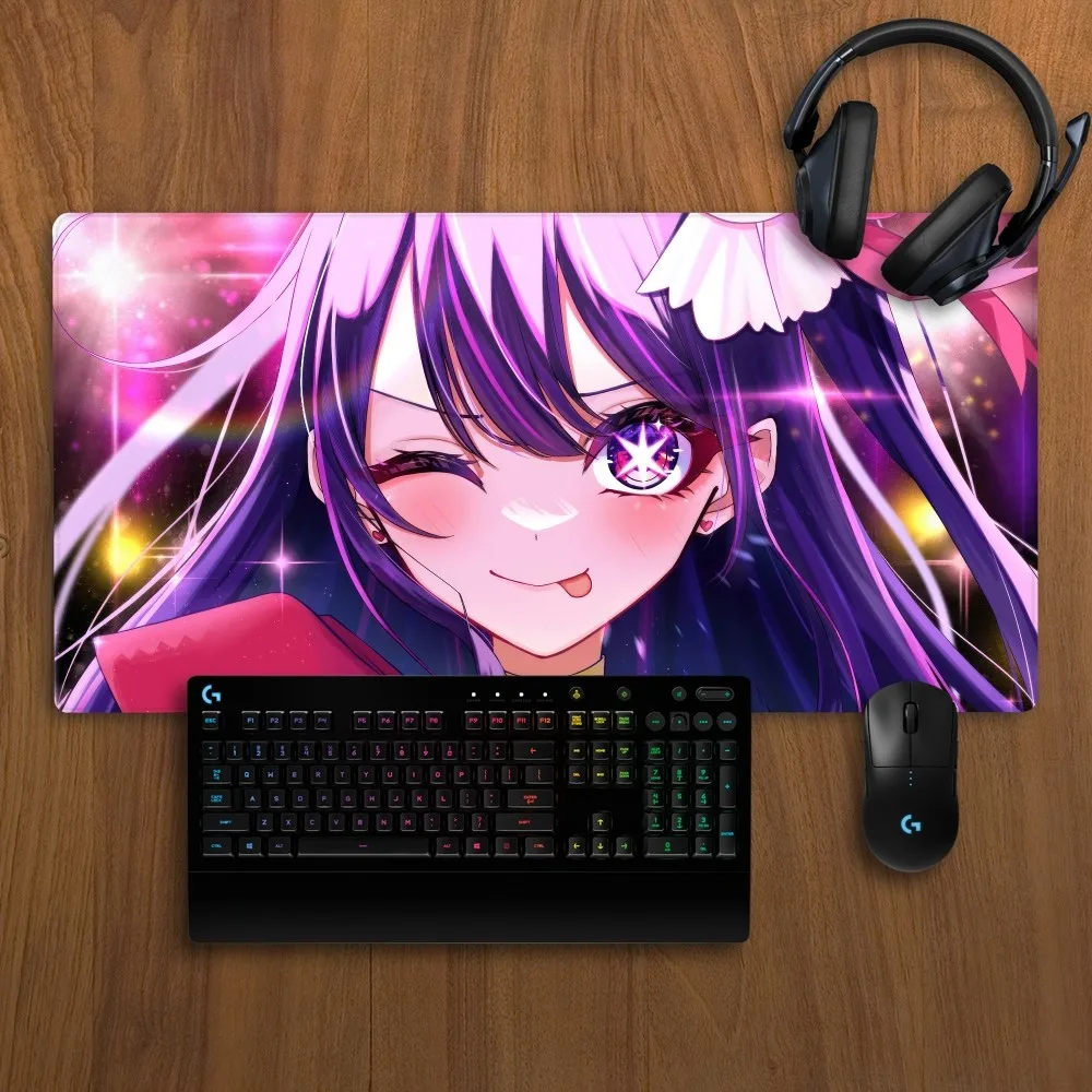 Anime Oshi no Ko Mousepad Non-slip Lockedge Office Student Gaming Thickened Large Writing Pad Cushion