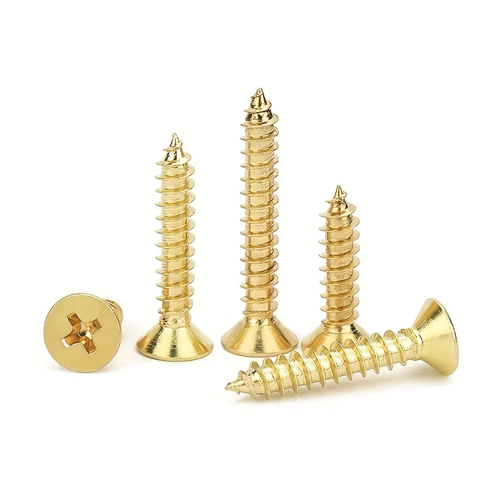 Head self tapping screws M2M2.5 screws Suitable for 1200pcs boxed KA copper plated gold cross flat