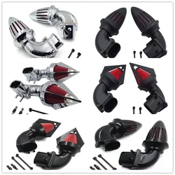 Dual Spike Air Cleaner Red Filter Kit Intake For Suzuki Boulevard M109R Aftermarket Motorcycle Parts Billet Aluminum