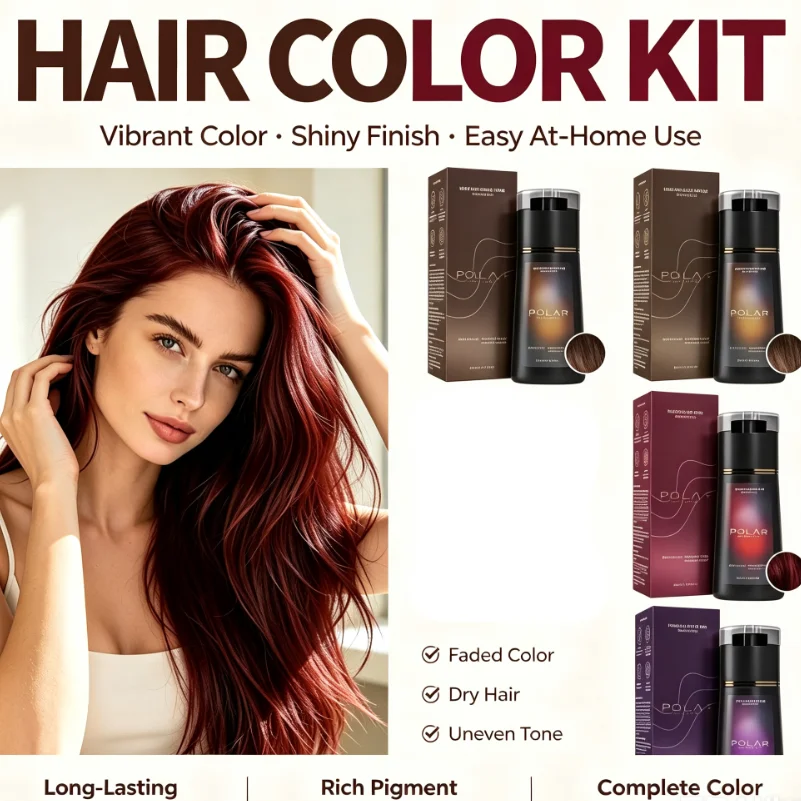 Hair Spray Color - شامبو صبغة الشعر العشبي 3 في