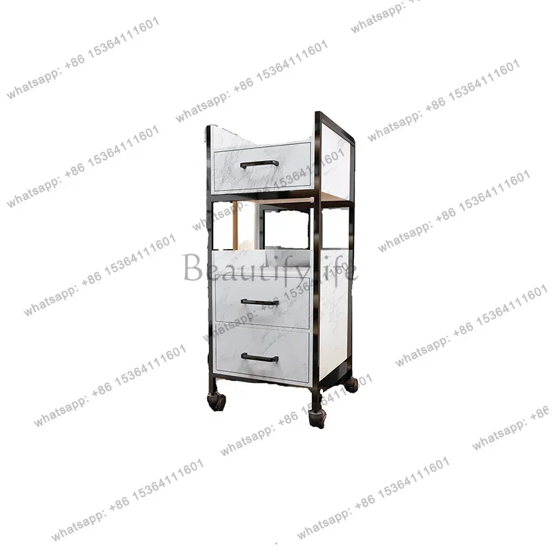 

Премиум-тележка для хранения в стиле Glam Nordic: уникальные эстетичные органайзеры, вспомогательная тележка в скандинавском стиле, мебель для салонов красоты