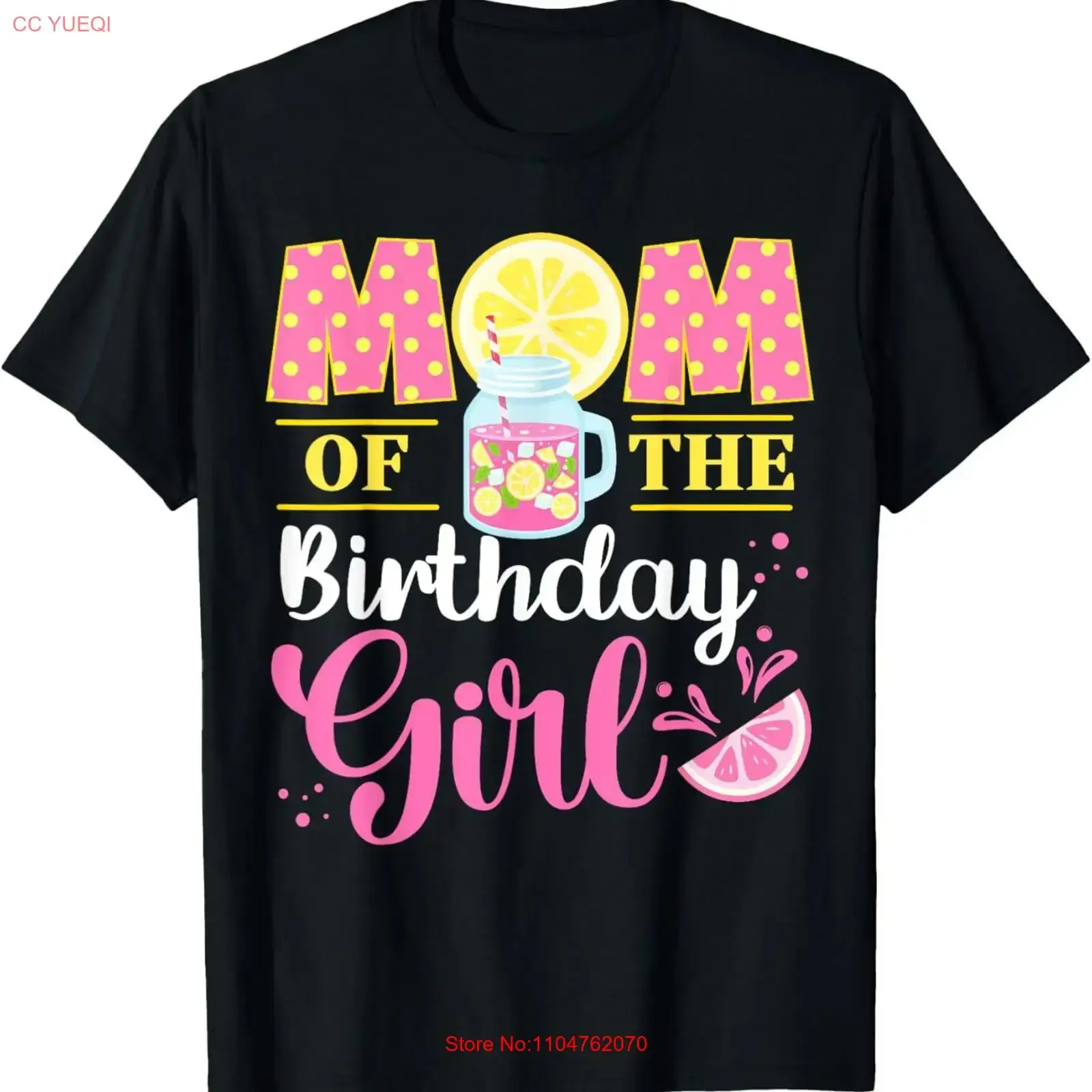 Mom Pink Lemonade First Birthday Family Outfit Lemon Party T Shirt  vintage Washed streetwear Unisex Versatile Slightly Casual