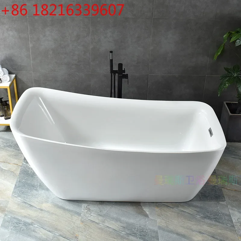 Free-standing bathtub acrylic 1.7 meters wholesale hotel engineering B & B family bathtub