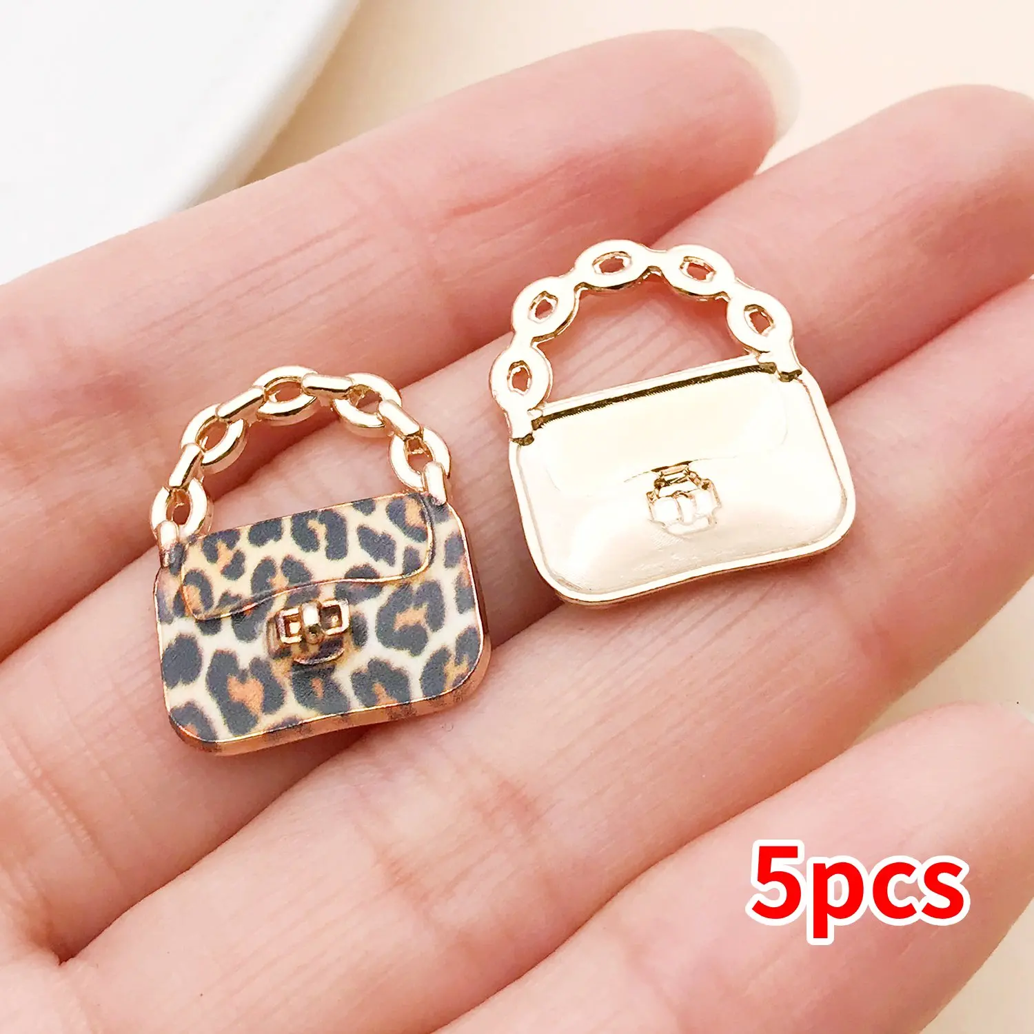 5/10 Stück 20x16mm bunte Emaille-Handtaschenanhänger für DIY-Halsketten, Armbänder, Ohrringe, Schmuckherstellung, Schlüsselanhänger-Zubehör