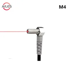 M4 Mini Visible Infrared Laser Diffuse Reflection Photoelectric Optoelectric Sensor Switch NPN PNP NO NC Elbow Head