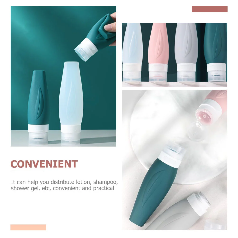 Makeup Travel Containers Silica Gel Bottle Toiletries Silicone Lotion Dispenser Multi-function Empty Bottles Miss