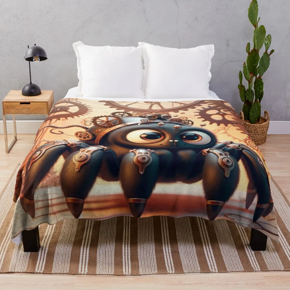 

Steampunk Brazilian Black Tarantula Throw Blanket Summer Soft Blankets