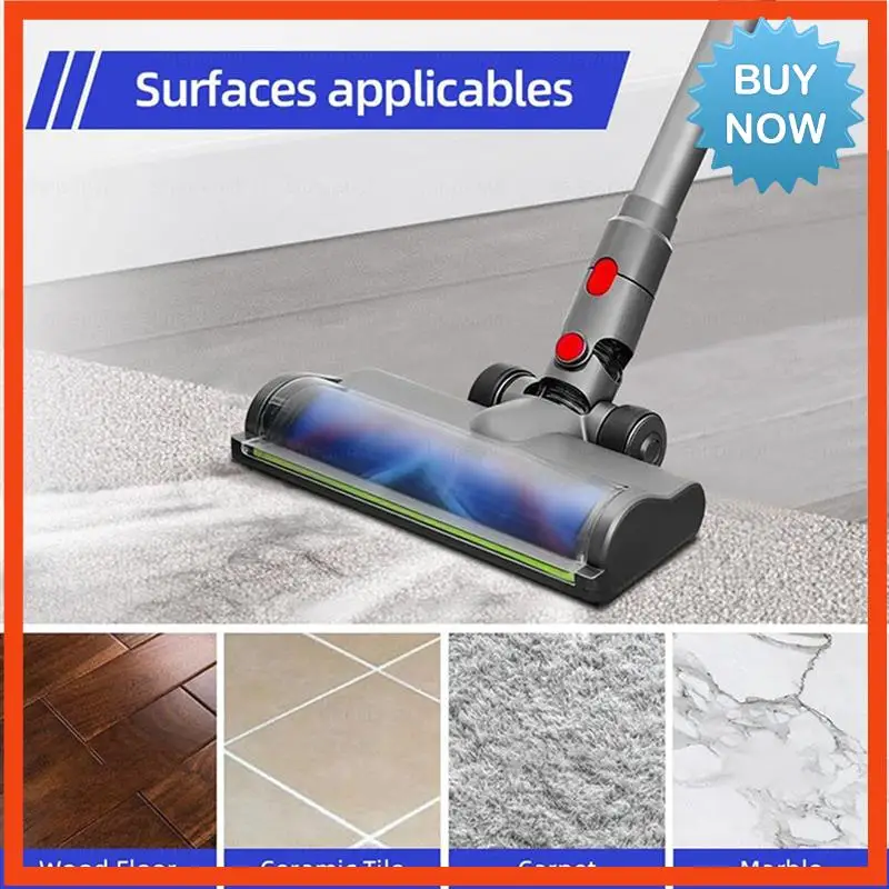 Быстросъемная чистящая головка BISM для пылесосов Dyson V7 V8 V10 V11 V15 со светодиодными фарами для ковров из твердой древесины