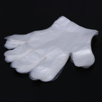 100pcs Disposable Plastic Gloves for Restaurant Hotel Handling Raw Chicken