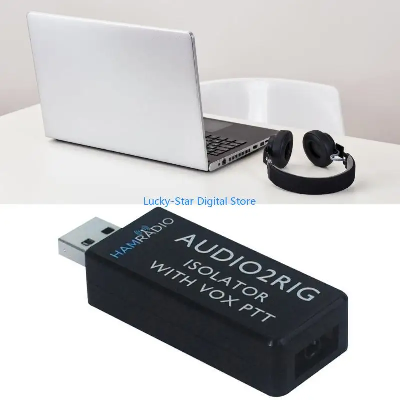 

N7MC Computer Sound Card AUDIO2RIG ISOLATOR Integrated 3.5mm for Enhances Auditory