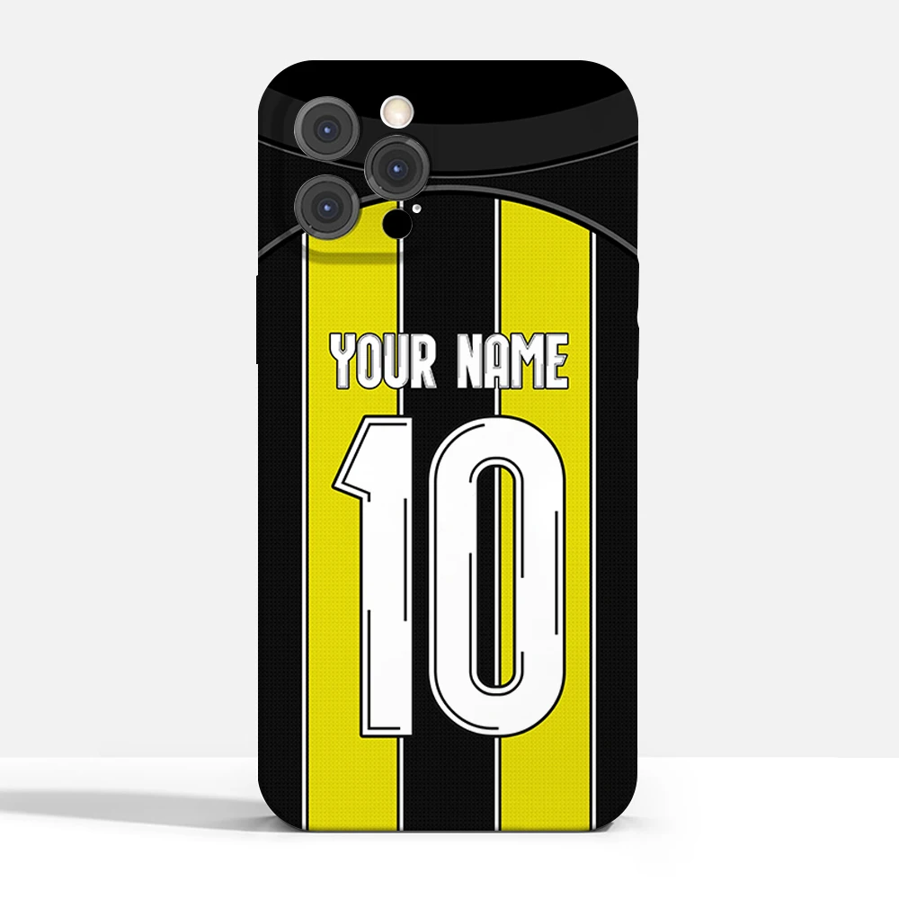 Saudi Arabia Al-Ittihad Jersey 3D Print Cover Case for iPhone 15 14 Pro Max 13 12 11 Mini X XS XR 7 8 6S Plus SE