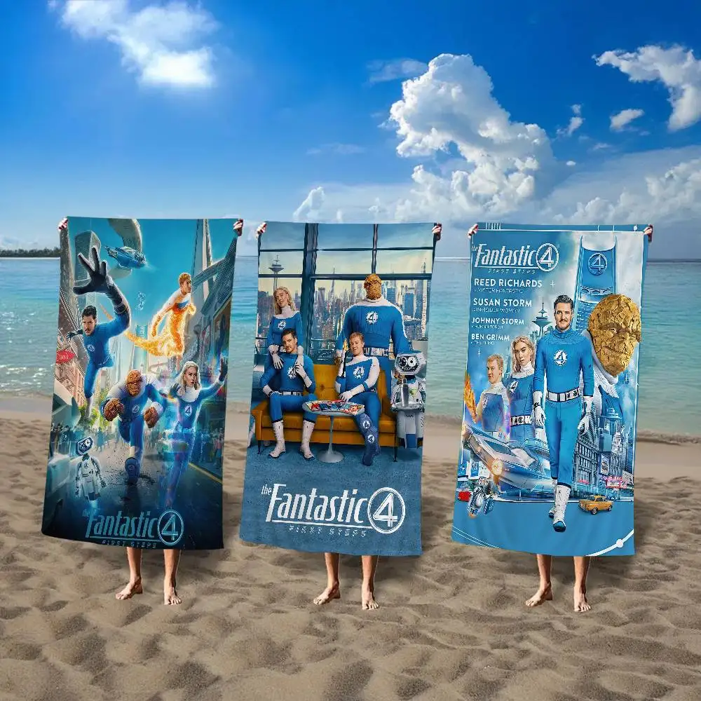 Movie T-the Fantastic FourS Beach Towels Shower Towel Sauna Travel Spa Microfiber Quick Dry Gym Accessories Cute Room Decor