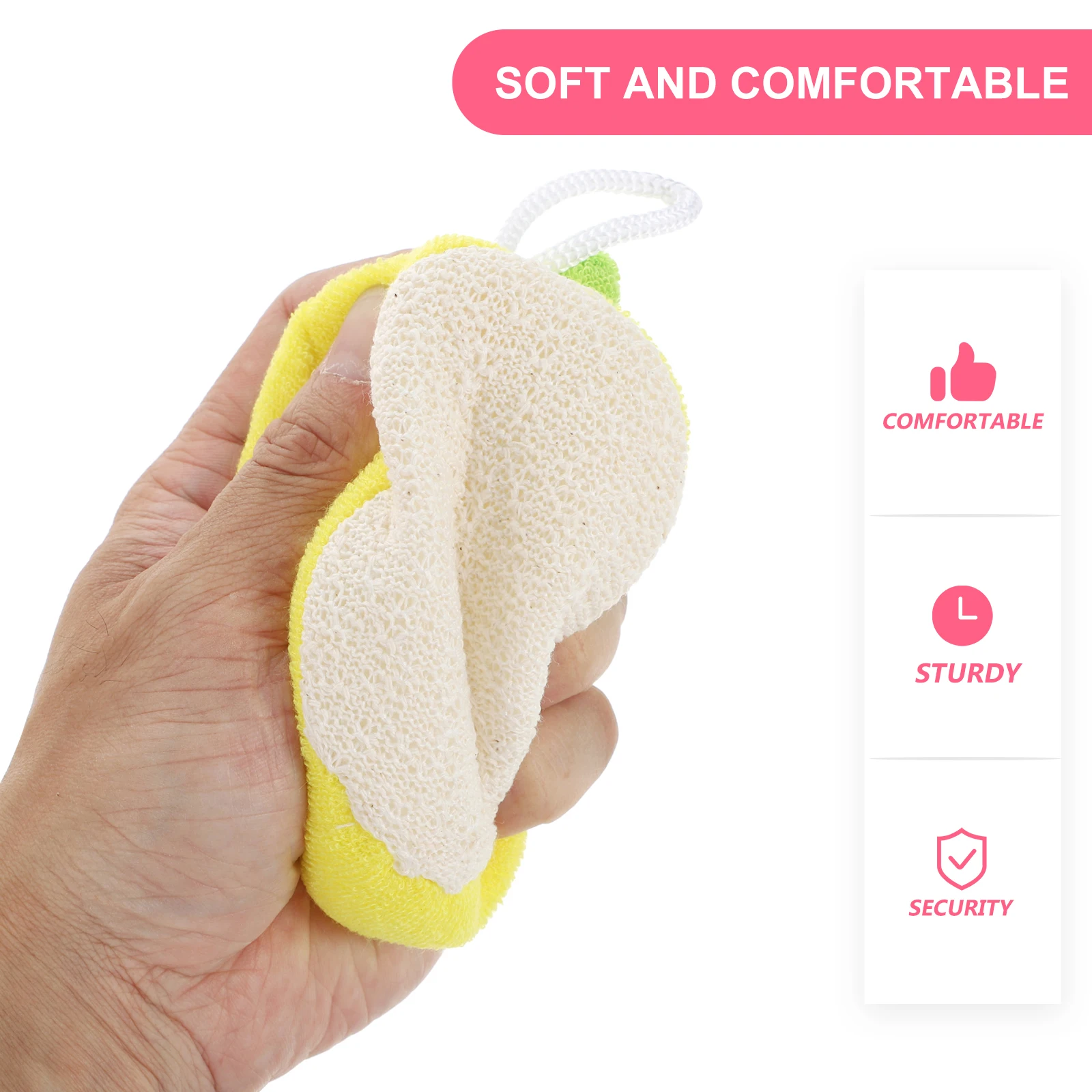 

6pcs Sponge Scrubber Kids Baby Shower Body Exfoliator Cartoon Shape Soft Cleaning Foam Newborn Toddler