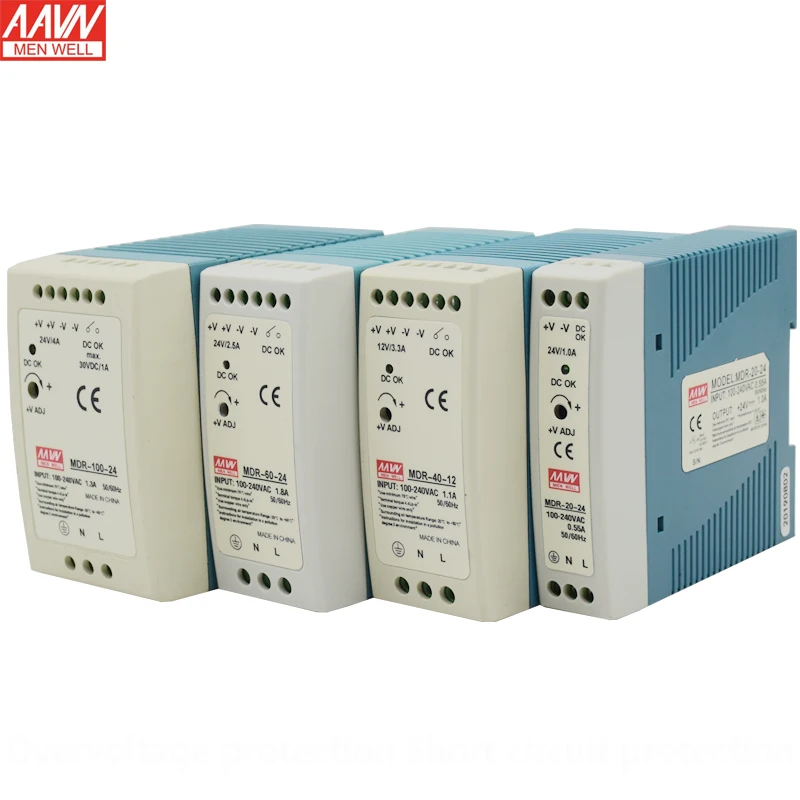 12V 24V 100V-240VRail switching power supply single output MDR 10W 20W 40W 60W 100W