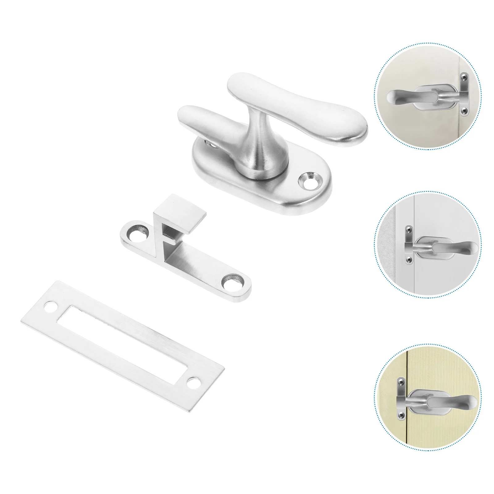 

Door Bolt Latch Lock Slide Safety Control Panel Heavy Duty Gate Silver Sliding Parts Baby