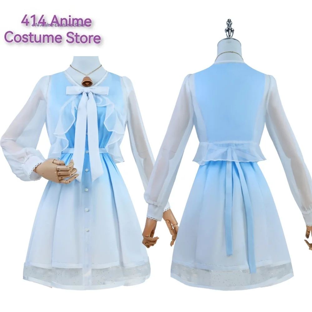 Ganyu New Skin Cosplay Game Genshin Impact Costume Wig Summer Lovable Lolita Secretary Thin Money Dress Halloween Party Suit