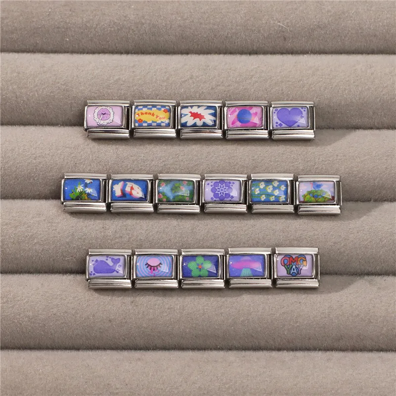 جديد جميل الحيوانات الأليفة القطط والكلاب وصلات سحرية إيطالية تناسب 9 مللي متر سوار الفولاذ المقاوم للصدأ النساء الرجال DIY بها بنفسك صنع المجوهرات