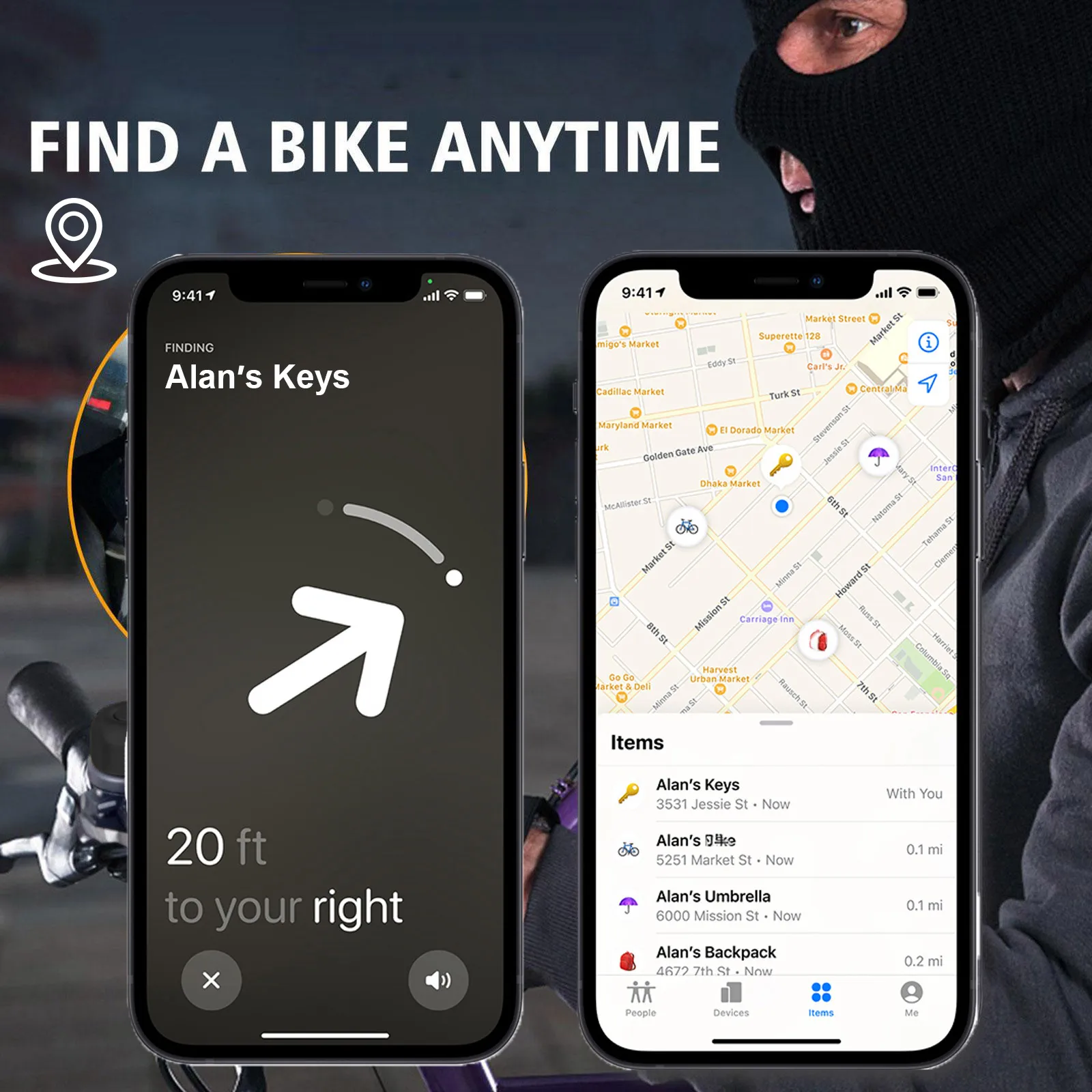 Klassische Fahrradklingel für AirTag Bell Case, wasserdichte Fahrradhalterung, Fahrradklingel für Air Tag GPS Tracker, Fahrradzubehör – Detail 6