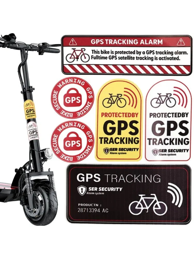 AliExpress 1/2sets GPS Anti Theft Alarm Sticker Reflective Warning Decal for Road Bike Scooter Motorcycle Bicycle Security Accessory