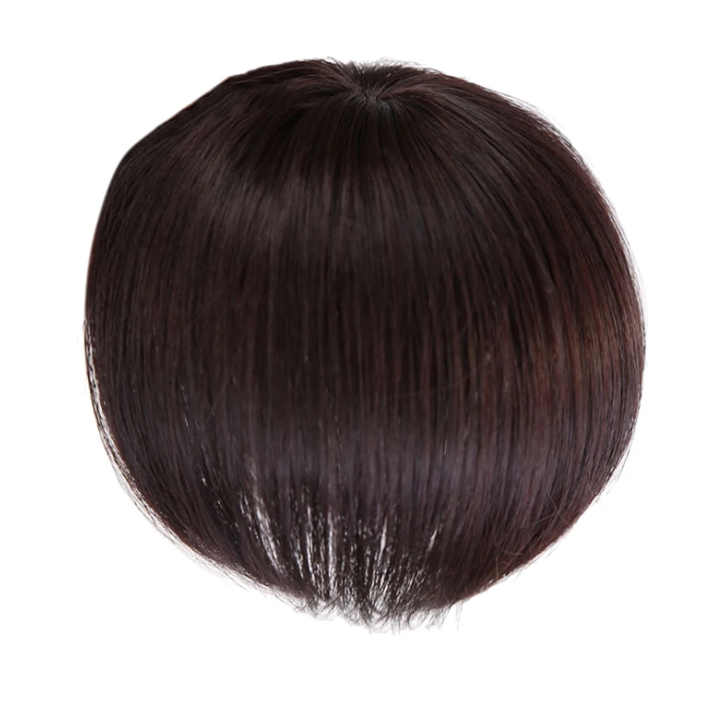 

Topper Wig with Bangs Increase the Amount of the Top of the to Cover the White Hair Hairpiece C