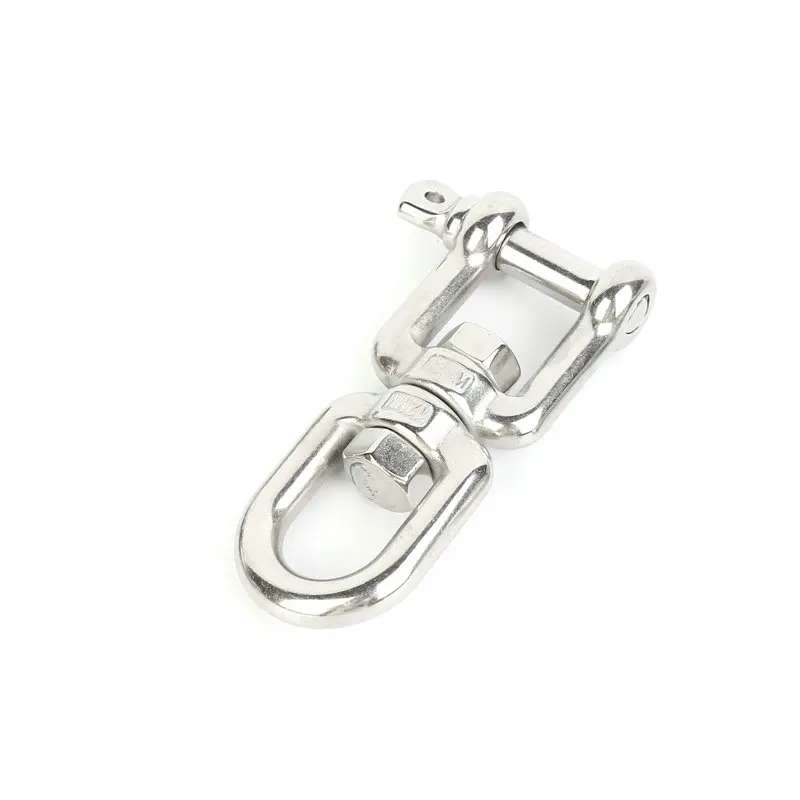 5PCS 304 Stainless Steel Eye Jaw Bolt Swivel Hook Ring Chain Connector Joints 4mm 5mm 6mm 8mm 10mm for Marine Boat Anchor