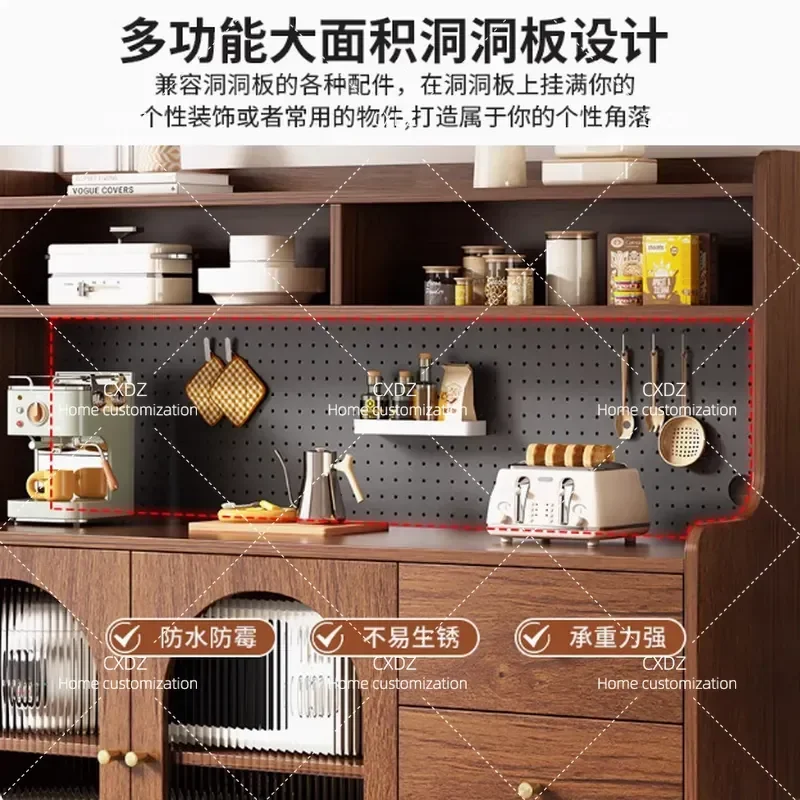 Light Luxury Dining Side Cabinet Multi Functional Cupboard Integrated Living Room Tea Wine Cabinet Modern Simple Wall Kitchen