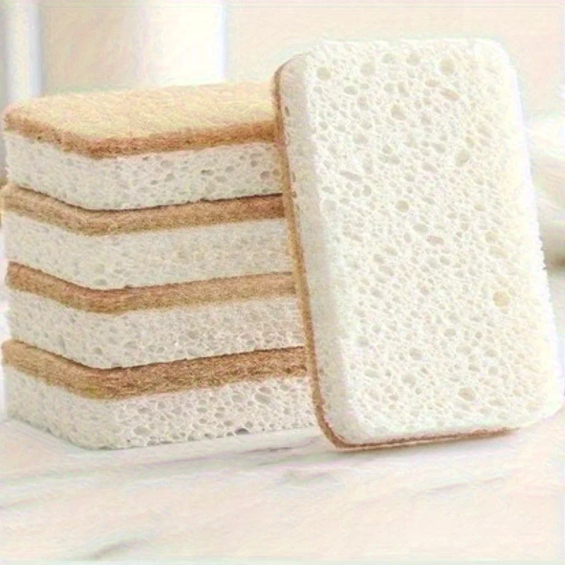 4/8 قطعة من إسفنجات التنظيف المنزلية، لمسة ناعمة ومريحة، متينة وقابلة لإعادة الاستخدام - أجهزة غسيل المطبخ لأدوات المطبخ لغسل الأطباق