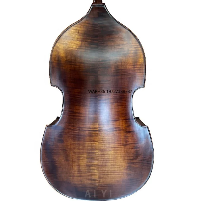 

Selling Master Professional Flame Maple Solid Wood Rockabilly Upright Double Bass 3/4