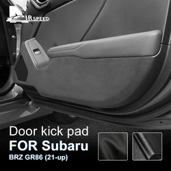 Sticker For Subaru BRZ Toyota GR86 2021 2022 2023 2024 2025 Anti-kick Pad Suede Leather Carbon Edge Pad Accessories Door Protect