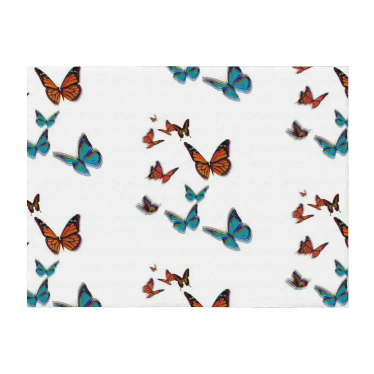 

Trippy Butterflies Throw Blanket Fashion Sofas Bed Fashionable Plush warm for winter Blankets