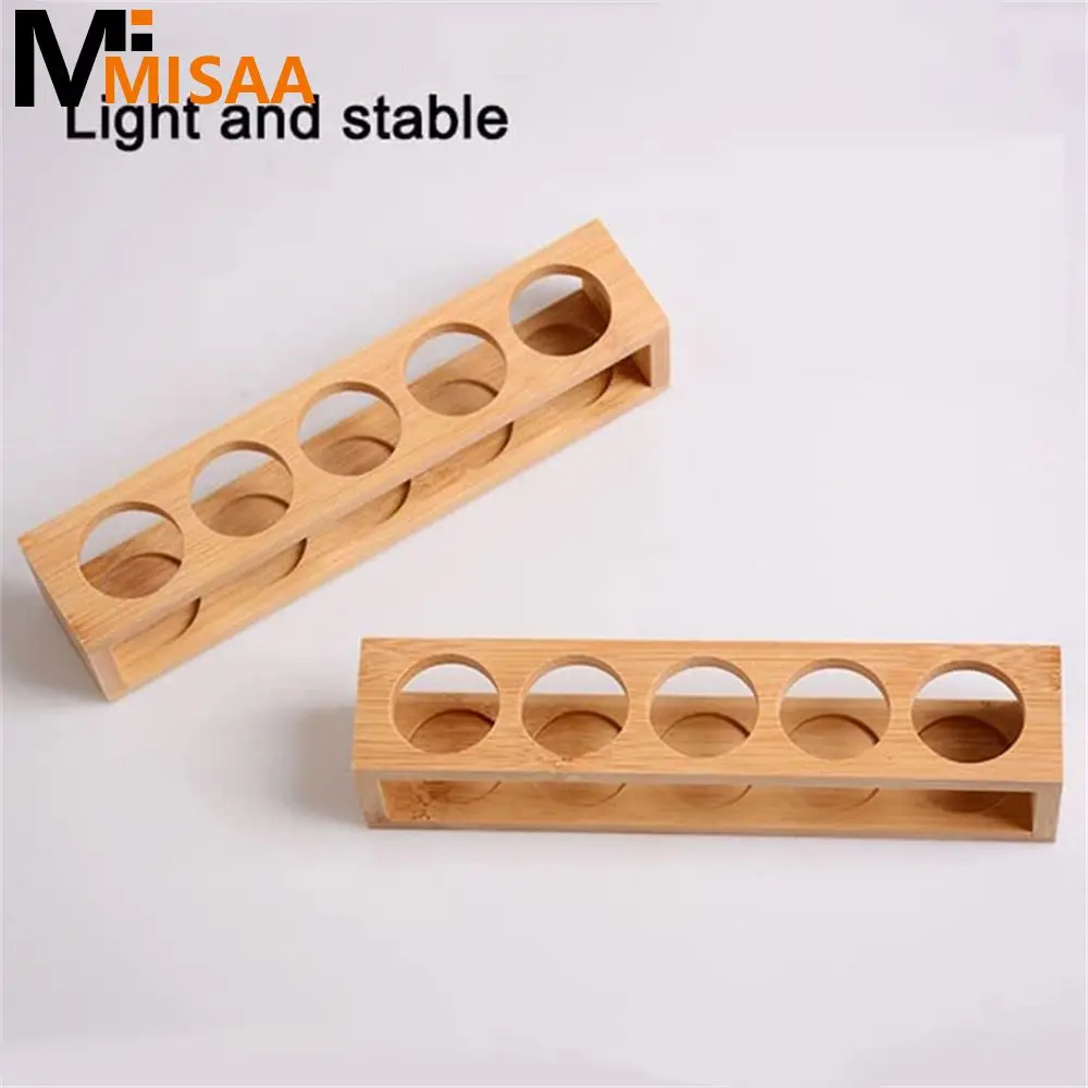 Nail Polish Rack Wooden Smooth For Essential Oils Bottle Holder Perfume Storage Perfume Storage Products 6 Hole Nail Products