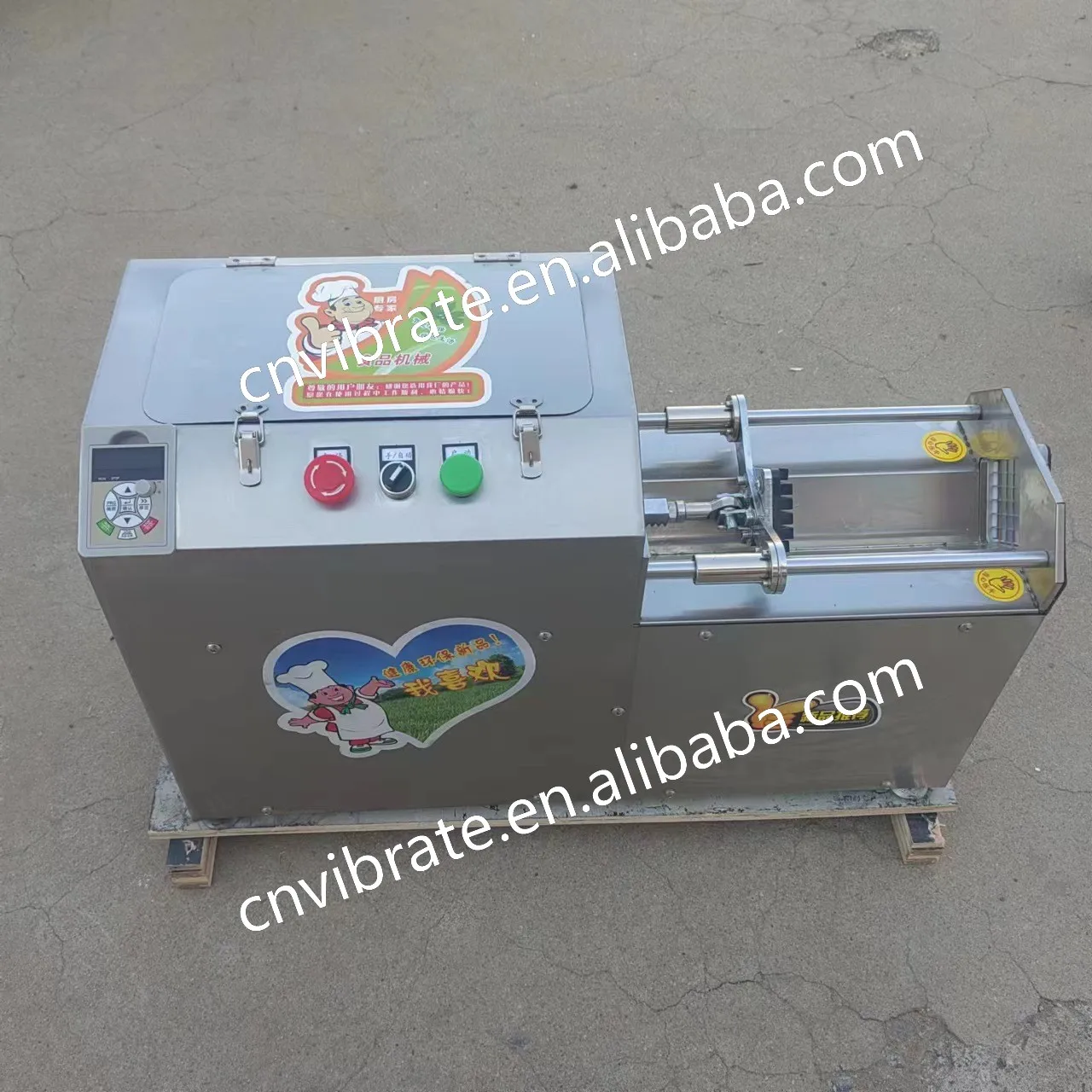 VBJX Affettatrice elettrica professionale industriale per patate e carote in acciaio inossidabile