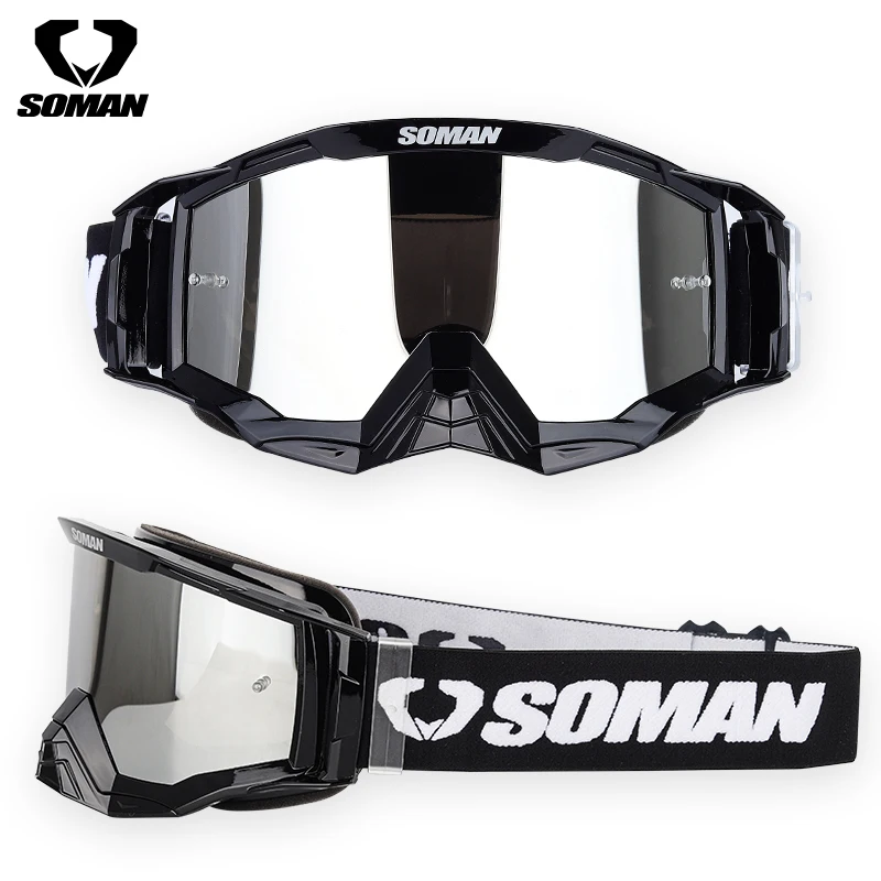 

SOMAN Motocross Goggle Glasses MX MTB Racing Protective Eyewear Helmet Cycling Glasses Para Capacetes SM20