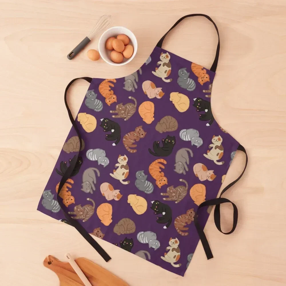 

Cats and Cats and Cats Apron Customizable Kitchen Customizable Woman Apron