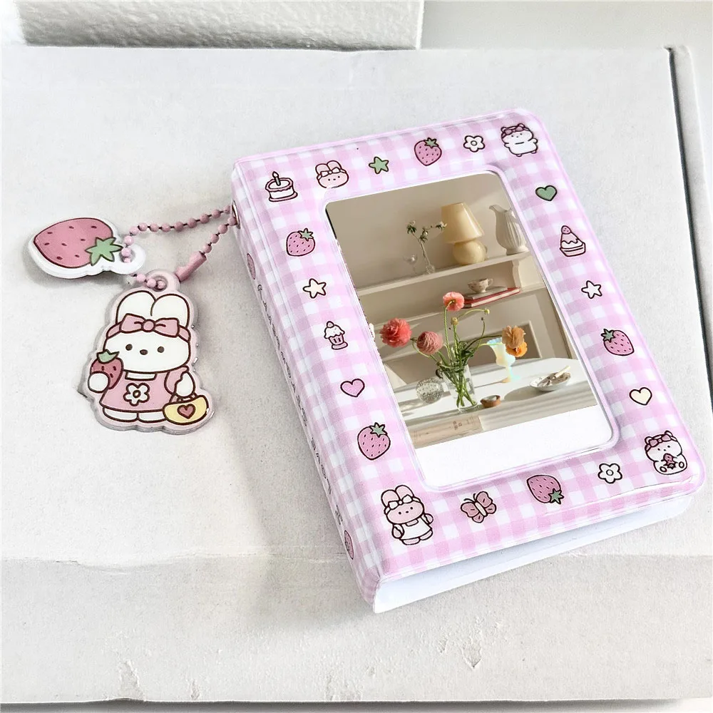 Kawaii Rabbit Pattern Photo Card Holder 3 Inch Mini Photo Album Idol Idol Photocard Holder 40 Pockets Photo Storage Book