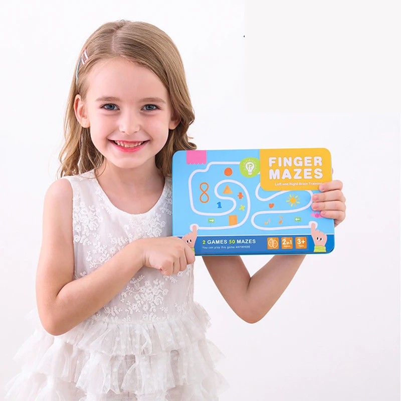 어린이 장난감 좌우 두뇌 퍼즐 게임 미세 운동 훈련 교육용 장난감