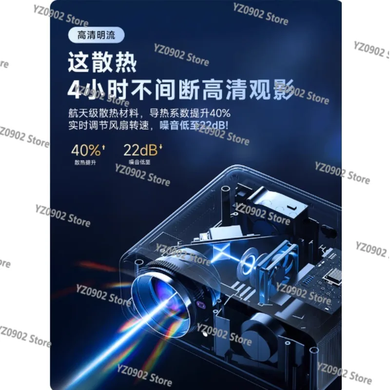 Fully Automatic Focusing 4K Projector - Home Theater/Office Use, 3D Smart Laser TV, Daytime Projection