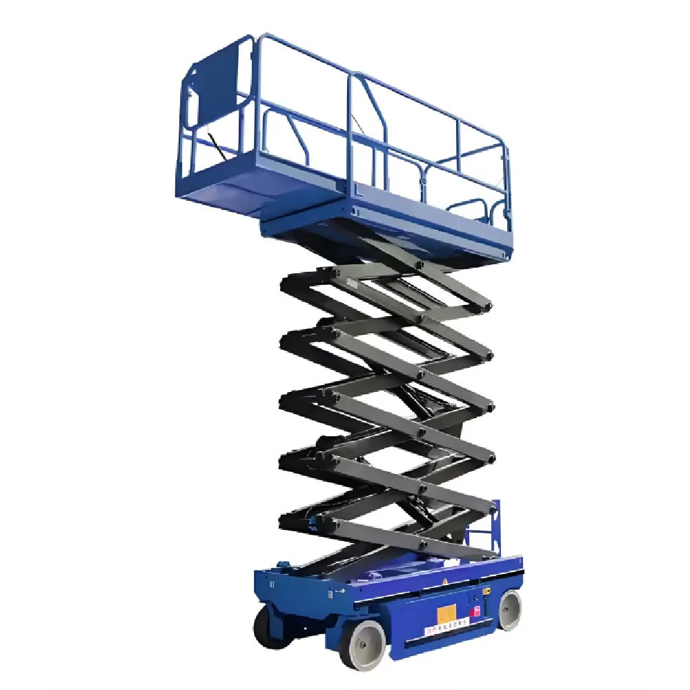 6-14M 380KG Self-propelled Electric Scissor Lift Self-driven Battery Electric Lifting for Warehouse and Clean Buildings