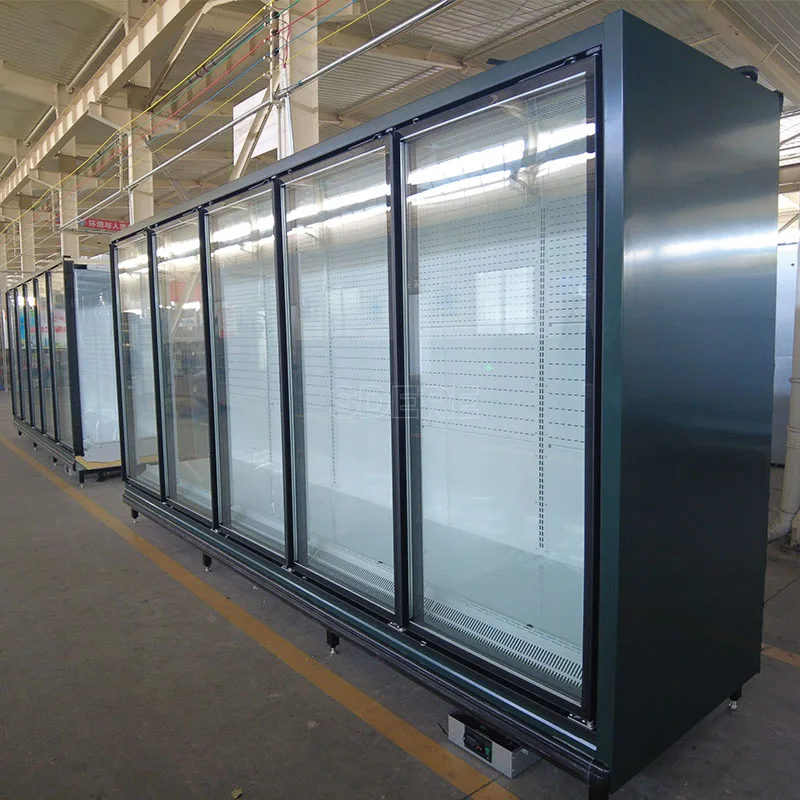 

FOODLINE Customized Supermarket Energy Saving Glass Door Chiller Multideck Display Cabinet Freezer Refrigerator Commercial