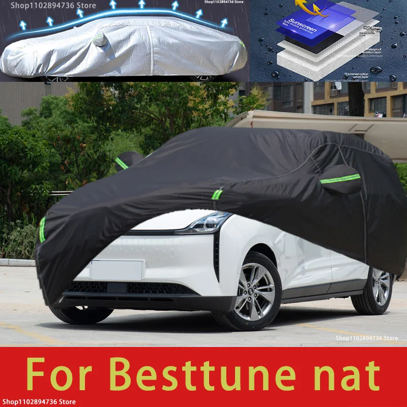 

For bestune nat fit Outdoor Protection Full Car Covers Snow Cover Sunshade Waterproof Dustproof Exterior black car cover