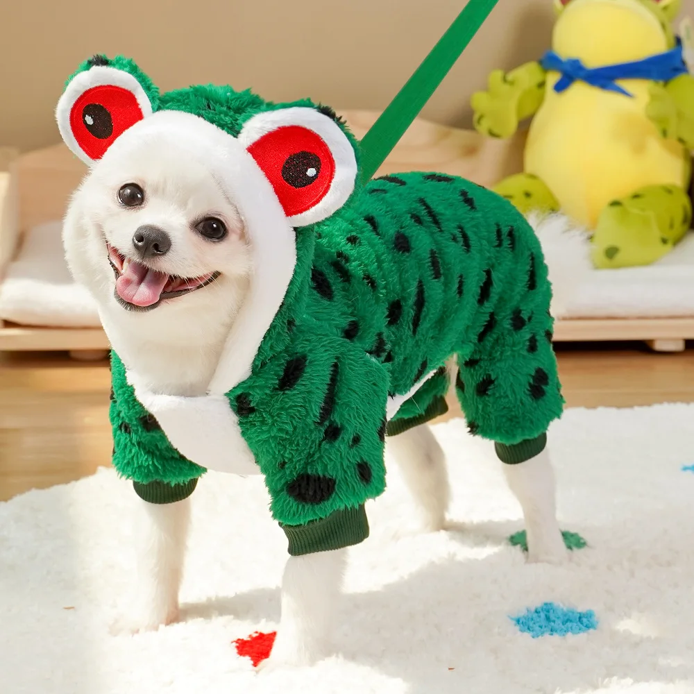 

Warm Fleece Pet Dog Clothes Cute Skull Printed Pet Coat Puppy Dogs Outfit French Bulldog Pullover Camouflage Dog Clothing