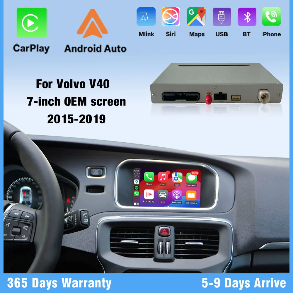 

Wireless CarPlay for Volvo V40 2011-2019 Support Android Auto Car DVD player GPS Navigation Mirror Link Reverse Camera PlugPlay