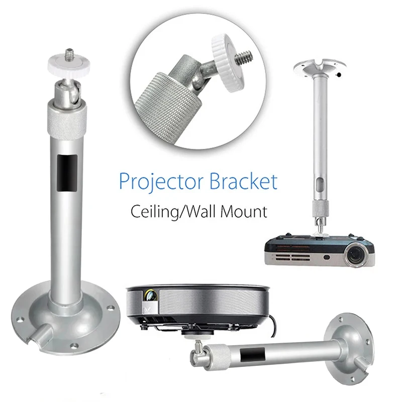 HY300 プロジェクターアクセサリー天井および壁スタンドプロジェクターバックライト用ブラケットハンガー 1/4 ネジ穴ネジと互換性