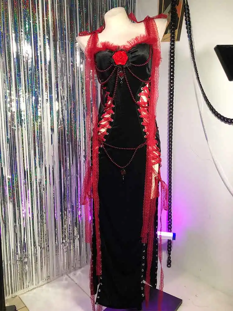 

Ручная работа: Топы в стиле Y2K, эмо, кибер, для E-Girls, гранж, панк-рок, для подростков, кавай, с эко-цепочками, модные, готические платья, готика, харадзюку, с цветами, 90-е, DIY