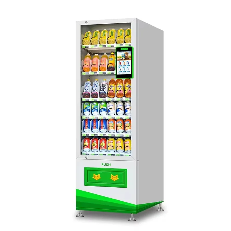 Combo Vending Machine For Snack And Drink Smart Video Automatic Mini Vendor Machine with QR Code Payment 