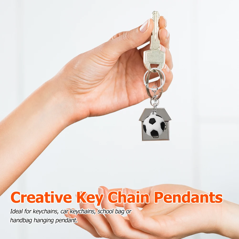 

10 шт. футбольные брелки черный прочный ПВХ брелок кулон дорожные подарки ювелирные изделия брелок Декор аксессуары